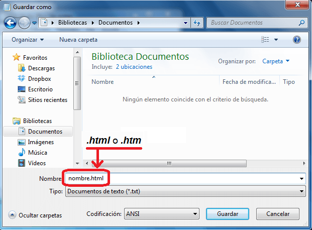 guardar como html